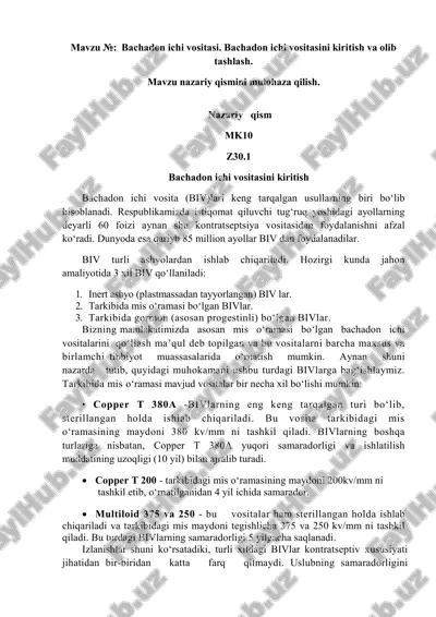 bachadon ichi vositasi — PDF