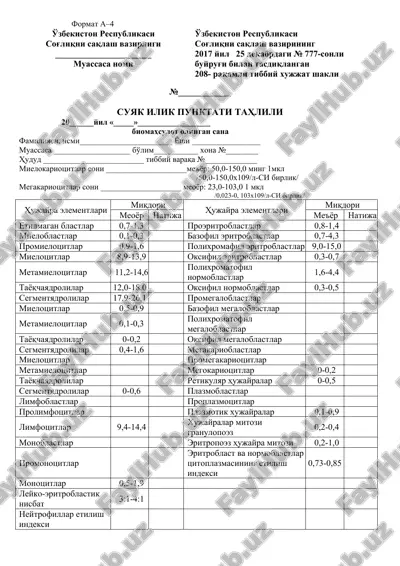 meditsinskaya forma 208 — DOC