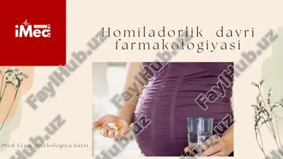 homiladorlik davri farmakologiyasi — PDF