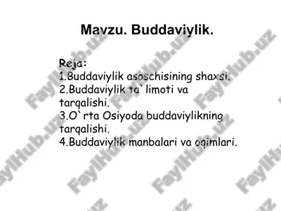 buddaviylik — PPTX