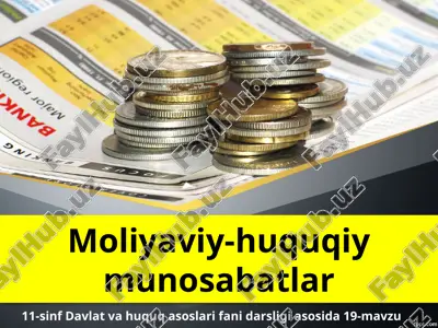 moliyaviy-huquqiy munosabatlar — PPTX