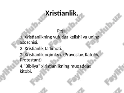 xristianlik — PPTX