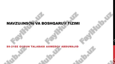 avtomatlashtirilgan energiya nazorati tizimi — PDF