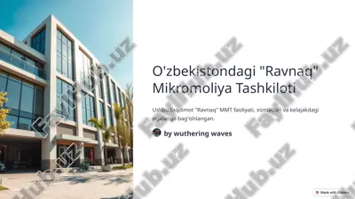 "ravnaq" mikromoliya tashkiloti — ZIP