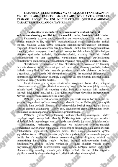 elektronika va sxemalar 2 — DOCX