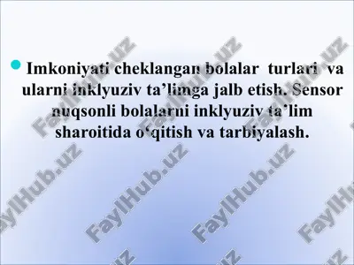 inklyuziv ta'lim — PPTX