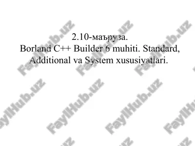 borland c++ builder 6 — PPT