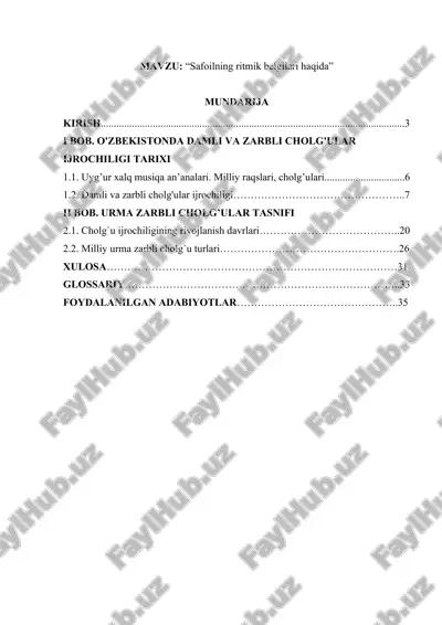 safoilning ritmik belgilari haqida — DOCX