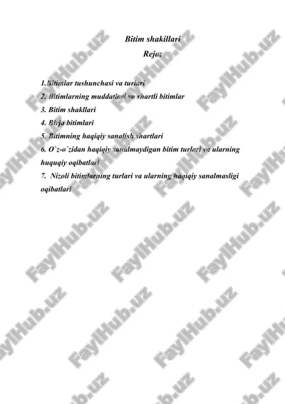 bitim shakillari — DOC