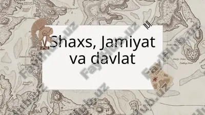 jamiyat va davlat — PPTX