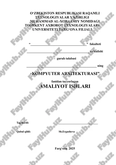 kompyuter arxitekturasi — DOCX