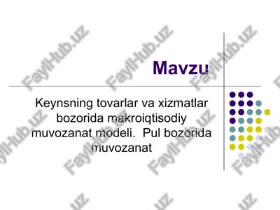 makroiqtisodiyot — PPT