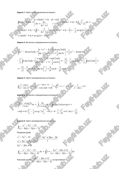 neopredelenye integrally — DOC