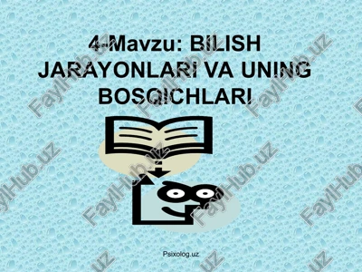 sezgilarning tasnifi. — PPT