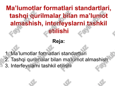 ma’lumotlar formatlari standartlari — PPTX