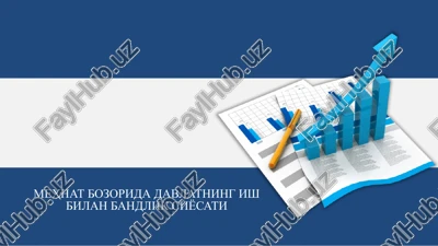 mehnat bozoridagi davlatning ish bilan bandlik siyosati — PPTX