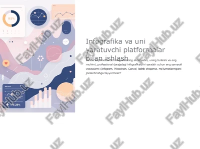 infografika va uni yaratuvchi platformalar bilan ishlash — PPTX