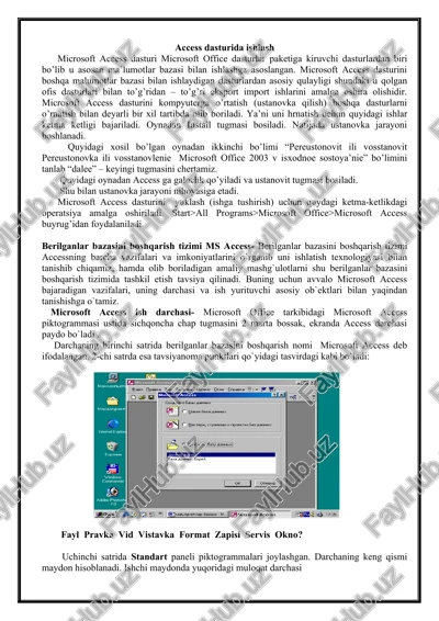 microsoft access — DOCX