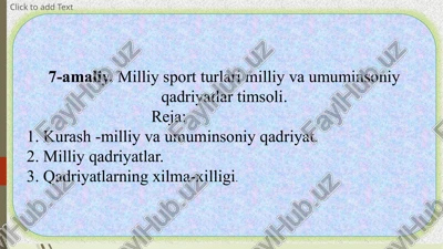 milliy sport turlari — PPTX