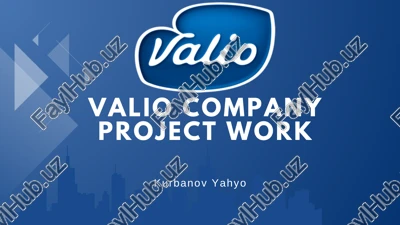 valio company project work — PDF