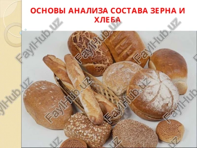 osnovi analiza sostava zerna i xleba — PPT