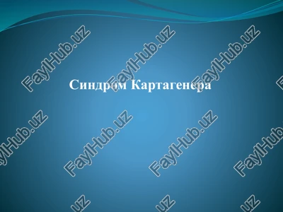 sindrom kartagenera — PPTX