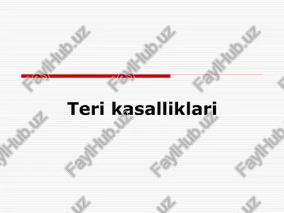 allergodermatozlar — PPT