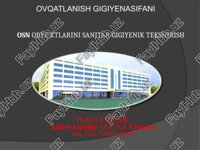 ovqatlanish gigiyena — PPTX