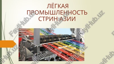 lyogkaya promishlennost stran azii — PPTX