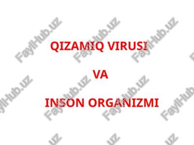 qizamiq virusi — PPTX