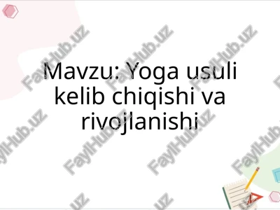 yoga — PPTX