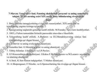 yangi davr fani — PPT