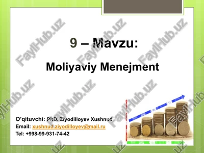 moliyaviy menejment — PPTX