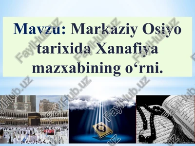 hanafiylik mazhabi — PPTX