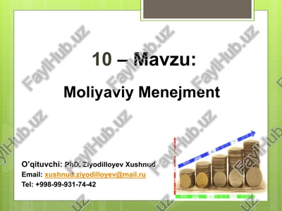 moliyaviy menejment — PPTX