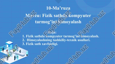 axborot tizimlarida ma’lumotlarni himoyalash — PPTX