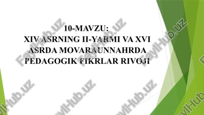 abdurahmon jomiyning pedagogik fikrlari — PPTX