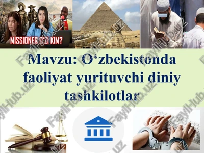 konfessiyalar va diniy ta'limot — PPTX