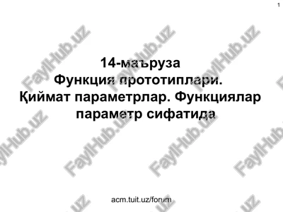 funktsiya prototiplari — PPT