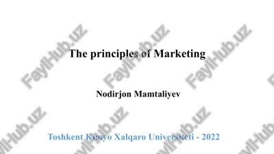 the principles of marketing — PPTX