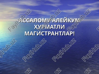 nomojiy aktivlar auditining asosiy tushunchalari — PPT