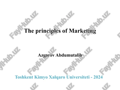 the principles of marketing — PPTX