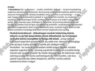 kontraktura — PPTX