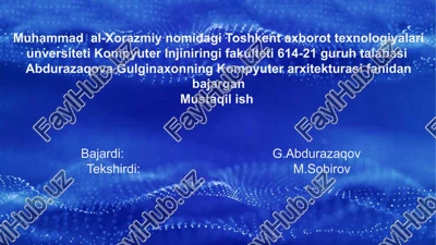 zamonaviy protsessorlar — PPTX