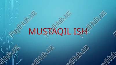 assemblerda dasturlash. sodda dasturlarni ishlab chiqish — PPTX