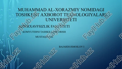 videokartalar xususiyatlari va turlari — PPTX