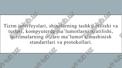 tizim interfeyslari va protokollari — PPTX