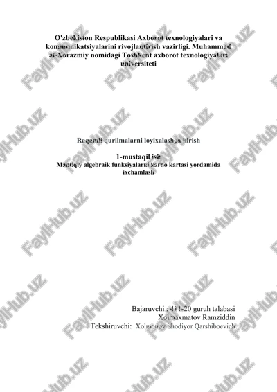 multisimda blok sxemalari — DOCX