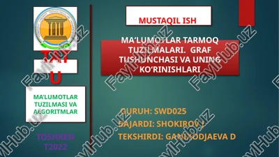 ma’lumotlar tuzilmasi va algoritmlar — PPTX