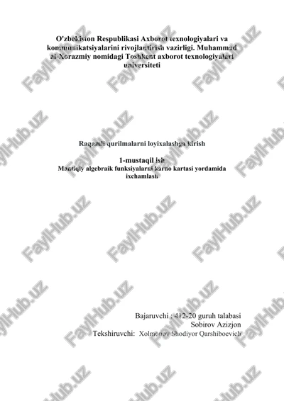 raqamli qurilmalarni loyixalashga kirish — DOCX